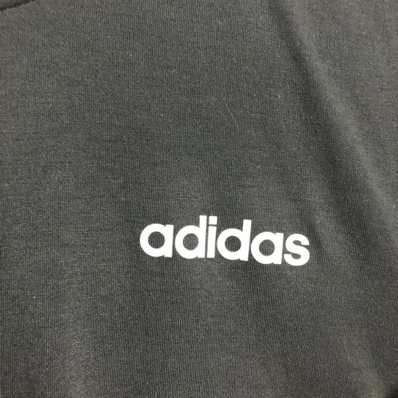 Adidas black white 3 stripe short sleeve tshirt small - Picture 7 of 14